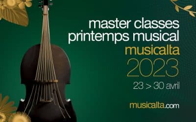 Les masters classes du Printemps Musical 2024 auront lieu du 14 au 21 avril 2024